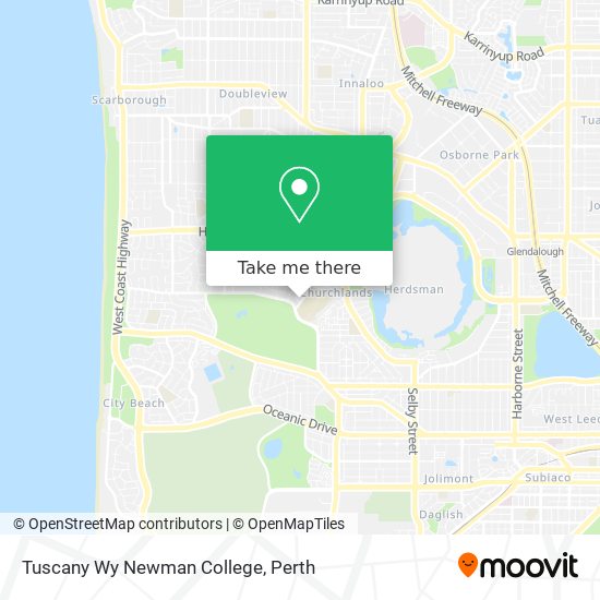 Tuscany Wy Newman College map
