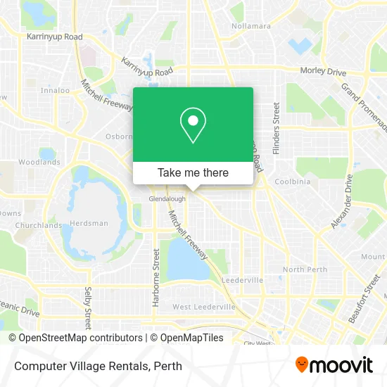 Mapa Computer Village Rentals