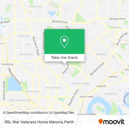 RSL War Veterans Home Menora map