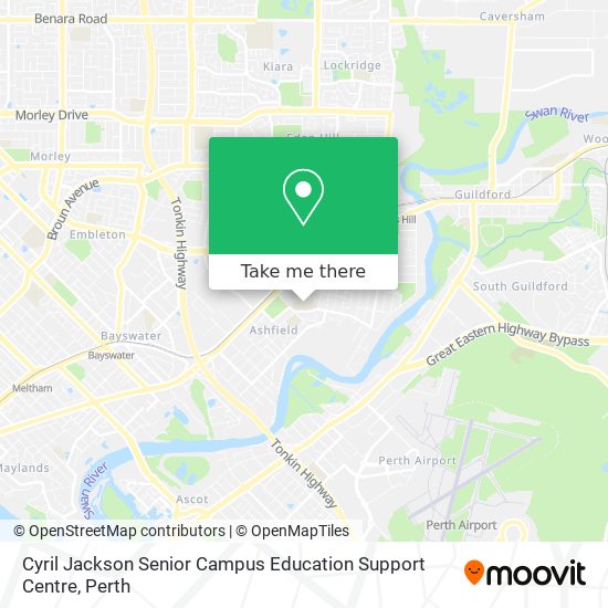 Mapa Cyril Jackson Senior Campus Education Support Centre