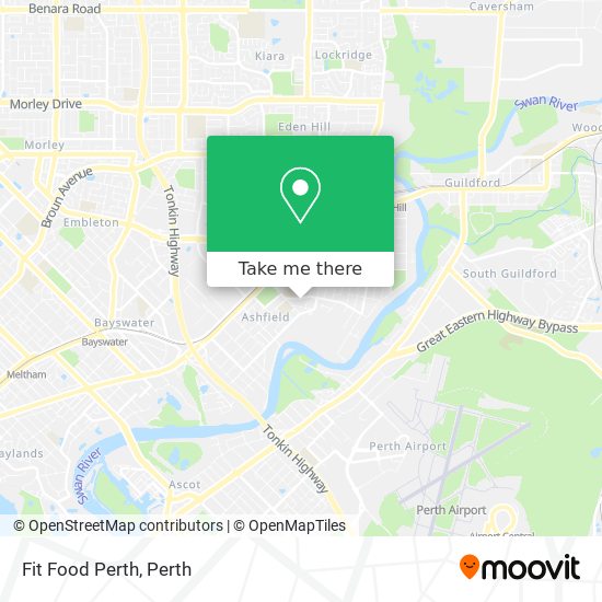 Mapa Fit Food Perth