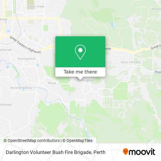Darlington Volunteer Bush Fire Brigade map