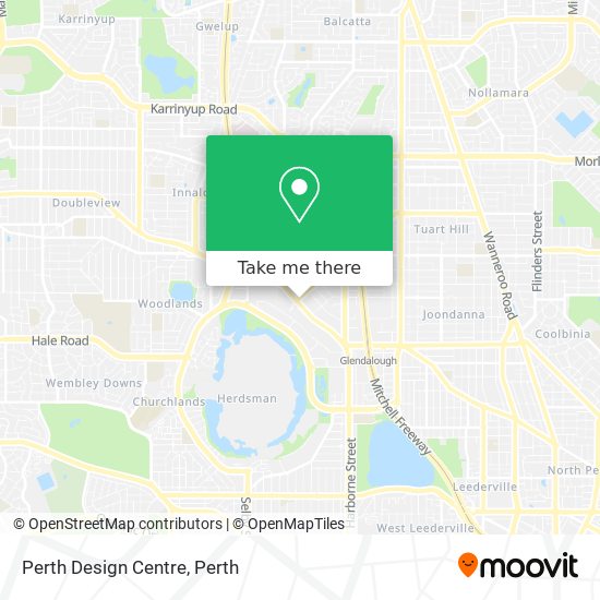 Perth Design Centre map