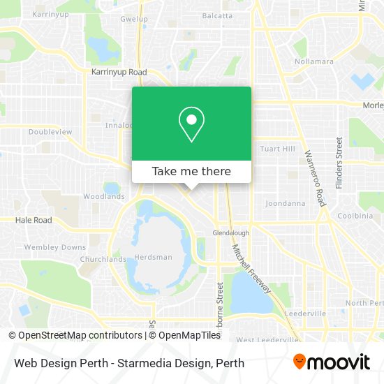 Mapa Web Design Perth - Starmedia Design