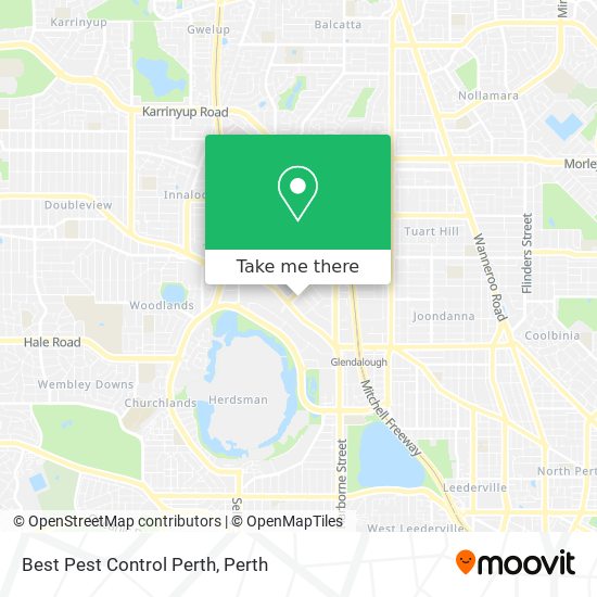 Best Pest Control Perth map