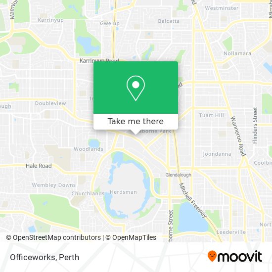 Officeworks map