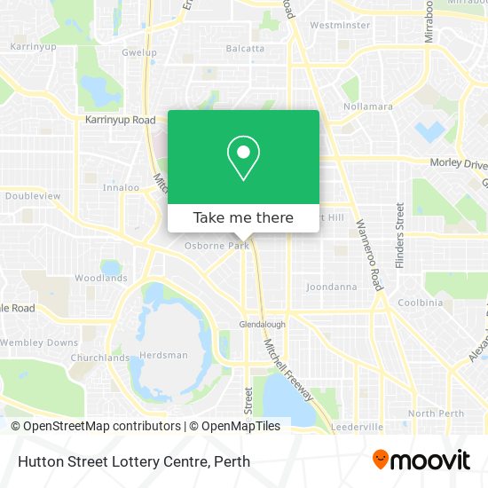 Hutton Street Lottery Centre map