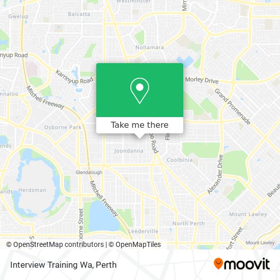 Interview Training Wa map