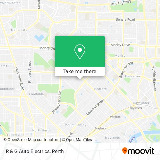 R & G Auto Electrics map