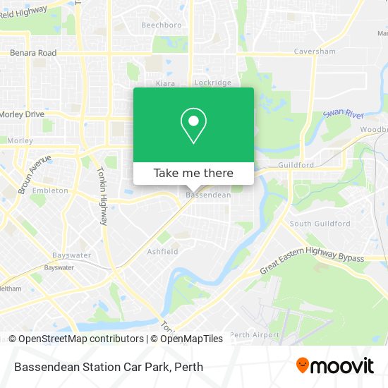 Mapa Bassendean Station Car Park