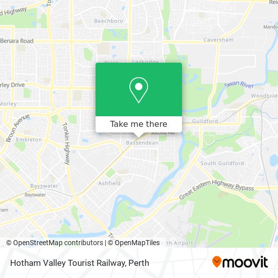 Hotham Valley Tourist Railway map