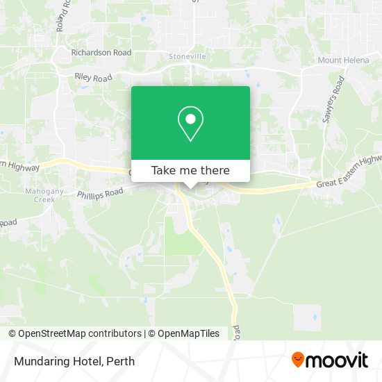 Mundaring Hotel map