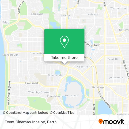 Event Cinemas-Innaloo map
