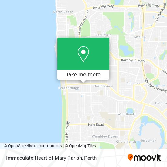 Immaculate Heart of Mary Parish map