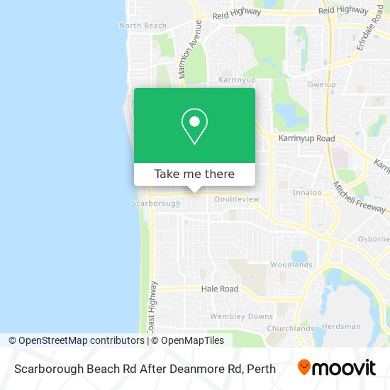 Scarborough Beach Rd After Deanmore Rd map