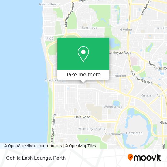 Mapa Ooh la Lash Lounge