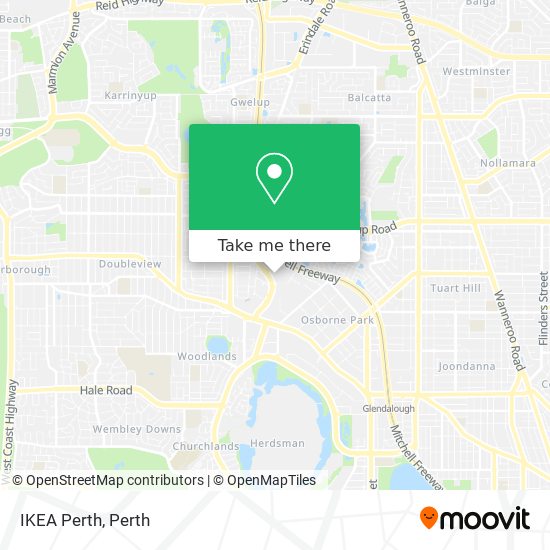 IKEA Perth map