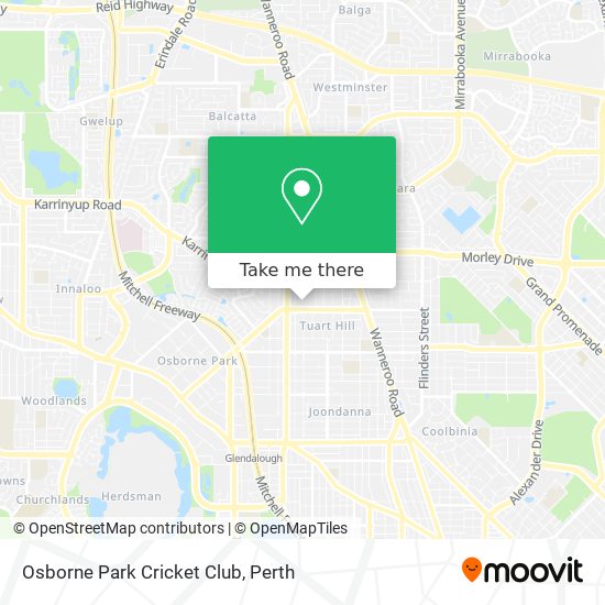 Osborne Park Cricket Club map