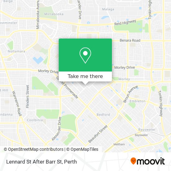 Lennard St After Barr St map