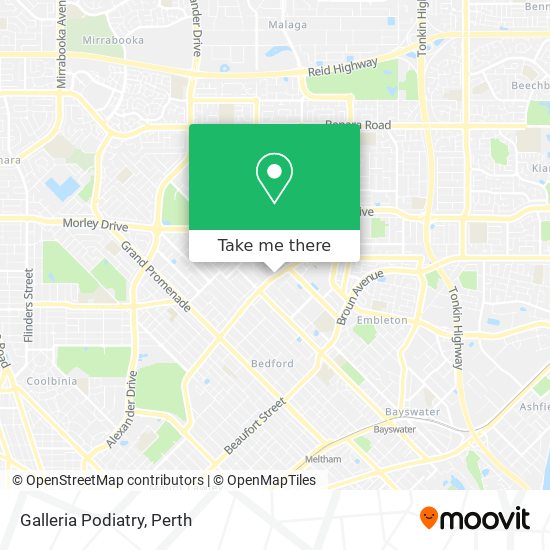 Galleria Podiatry map