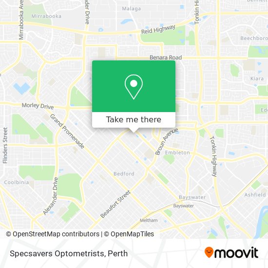 Specsavers Optometrists map