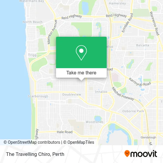 Mapa The Travelling Chiro