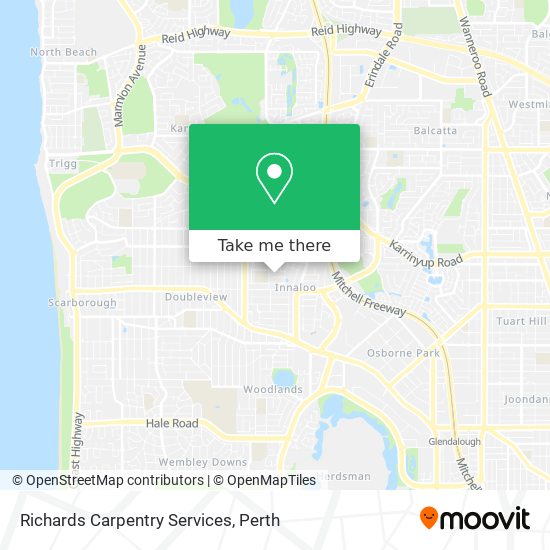 Richards Carpentry Services map