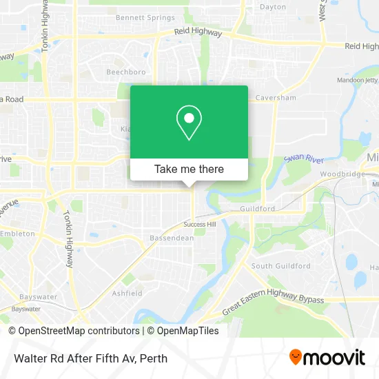 Mapa Walter Rd After Fifth Av