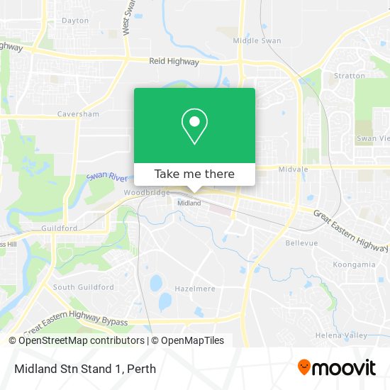 Midland Stn Stand 1 map