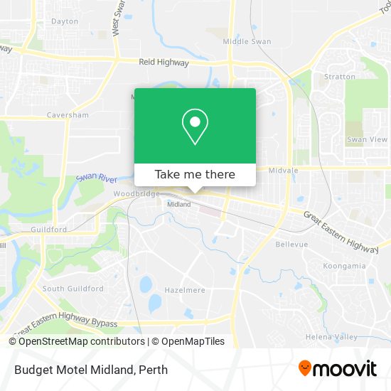 Budget Motel Midland map