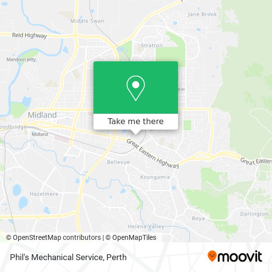 Phil's Mechanical Service map