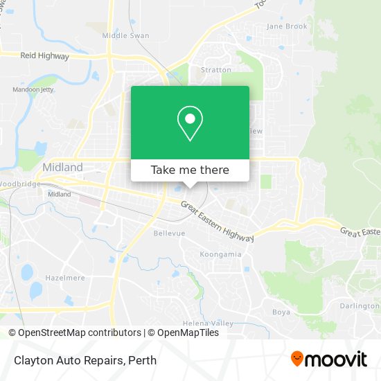 Clayton Auto Repairs map