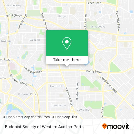 Buddhist Society of Western Aus Inc map