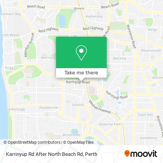 Karrinyup Rd After North Beach Rd map