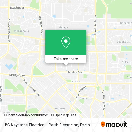 Mapa BC Keystone Electrical - Perth Electrician