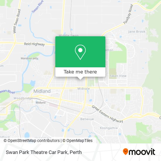 Swan Park Theatre Car Park map