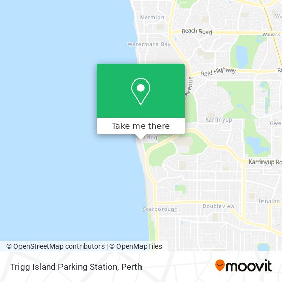 Trigg Island Parking Station map