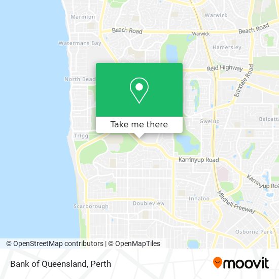 Bank of Queensland map