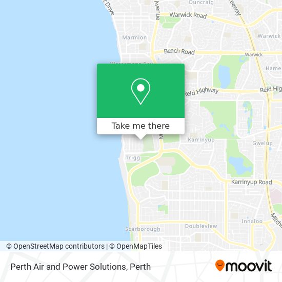 Mapa Perth Air and Power Solutions