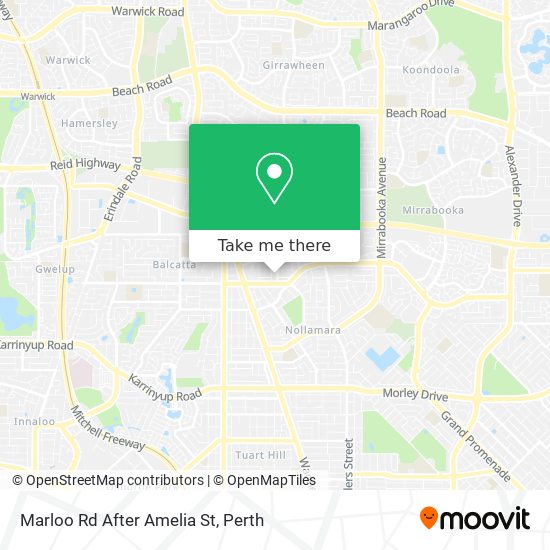 Marloo Rd After Amelia St map