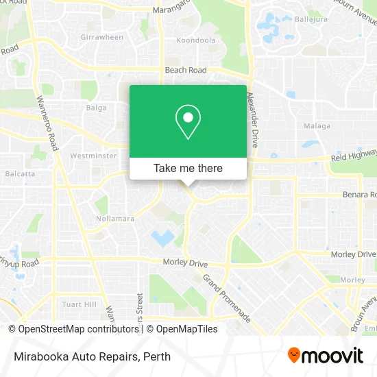 Mapa Mirabooka Auto Repairs