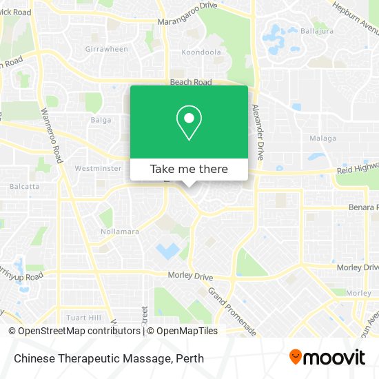 Chinese Therapeutic Massage map