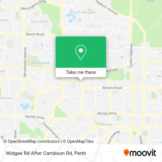 Mapa Widgee Rd After Camboon Rd
