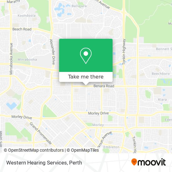 Mapa Western Hearing Services