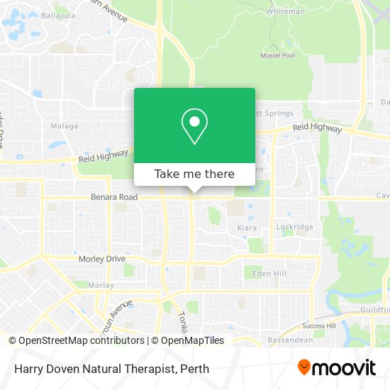 Harry Doven Natural Therapist map