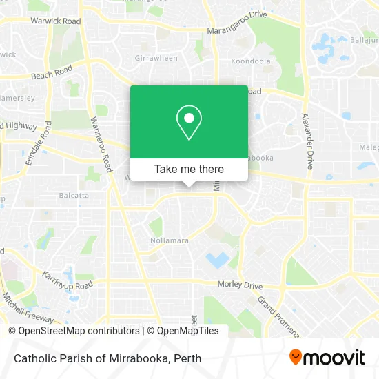 Mapa Catholic Parish of Mirrabooka