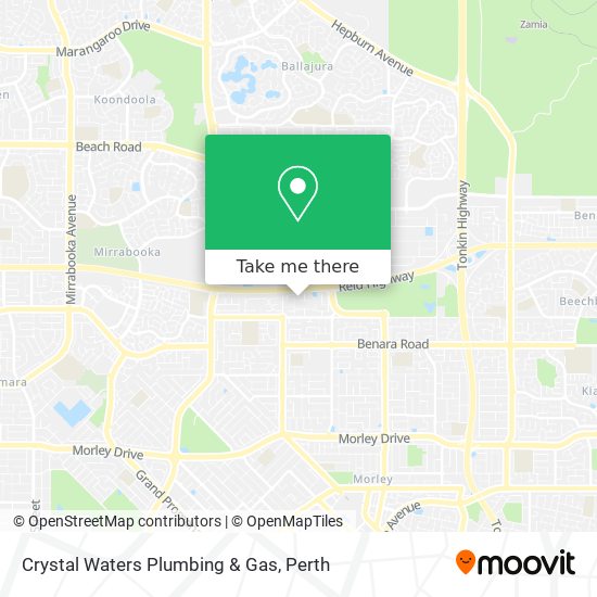 Crystal Waters Plumbing & Gas map