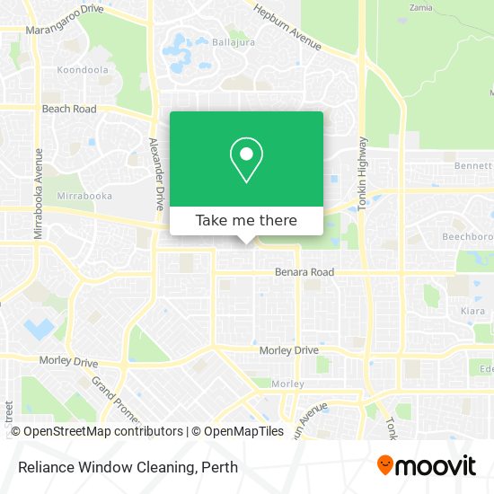 Reliance Window Cleaning map