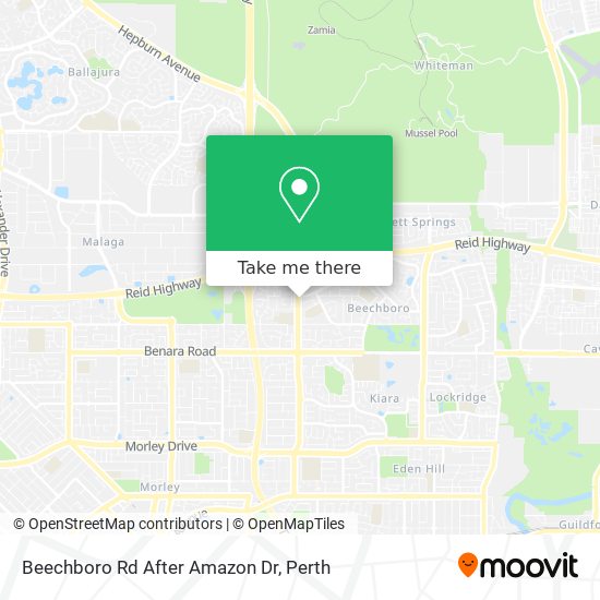 Beechboro Rd After Amazon Dr map
