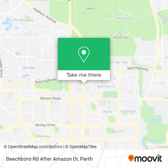 Mapa Beechboro Rd After Amazon Dr